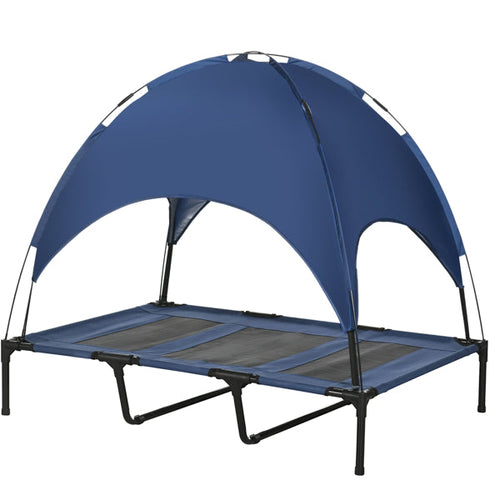 dog pet bed with shade canopy