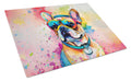 French Bulldog Hippie Dawg Glass Cutting Board-0
