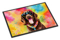 Chocolate Labrador Hippie Dawg Doormat-0