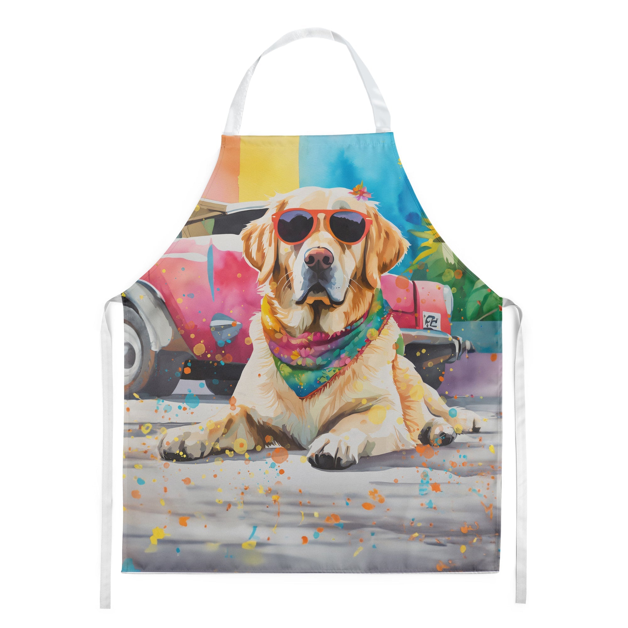 Yellow Labrador Hippie Dawg Apron-0