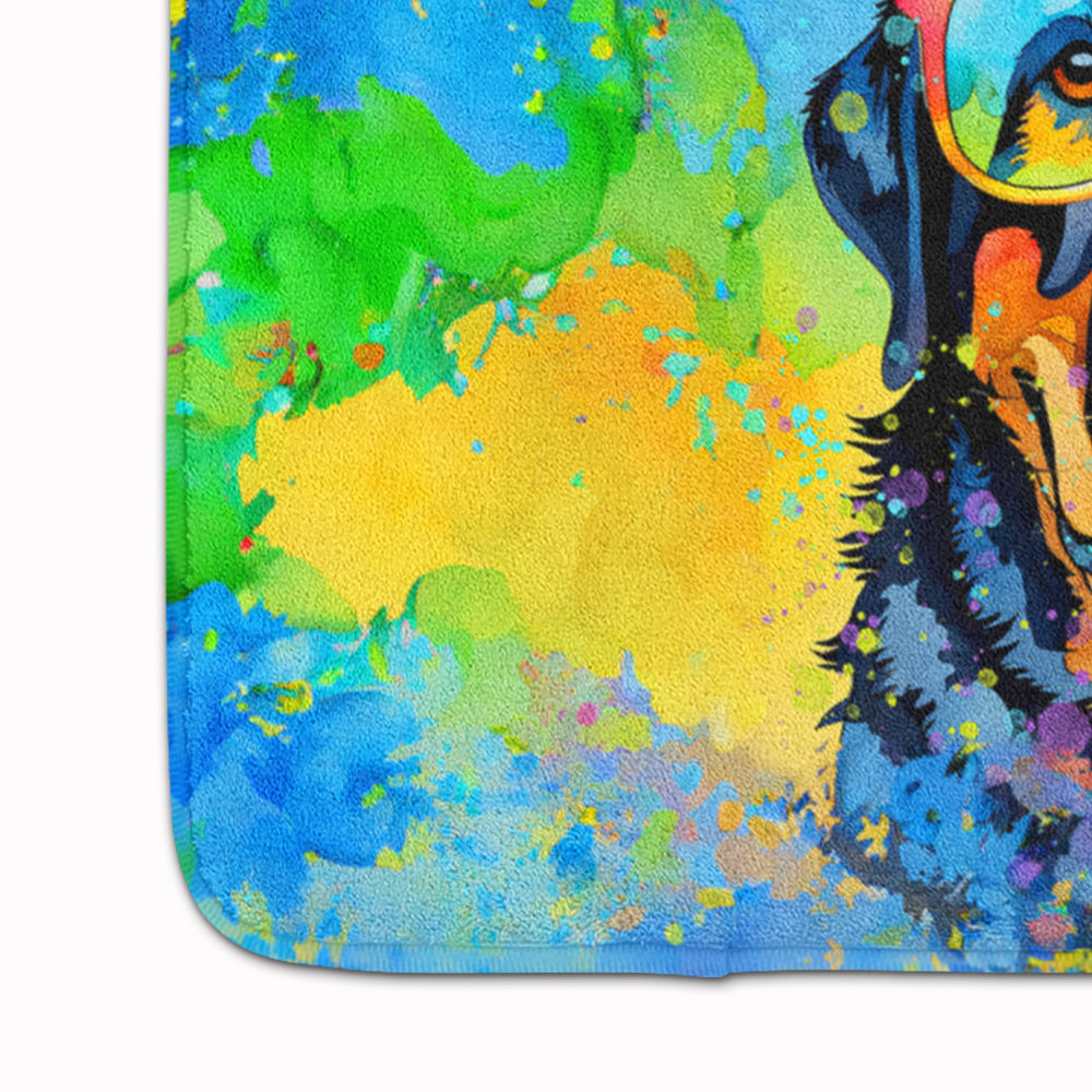 Rottweiler Hippie Dawg Memory Foam Kitchen Mat-3