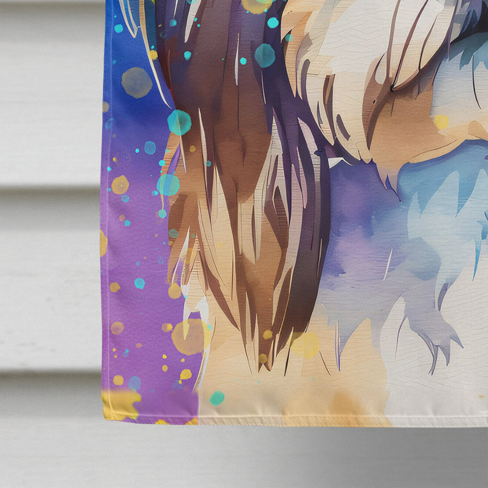 Shih Tzu Hippie Dawg House Flag-3