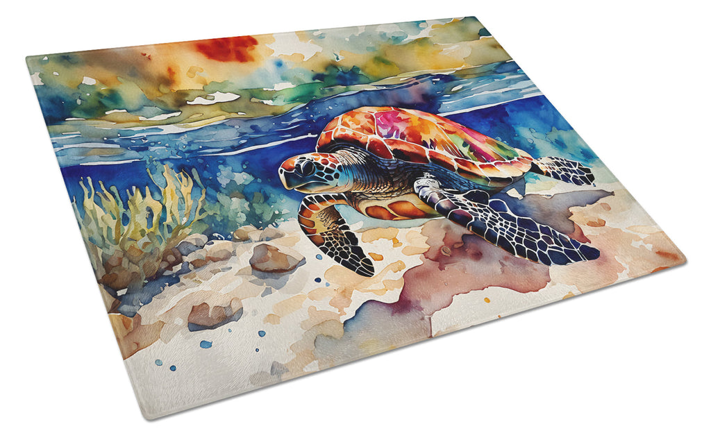 Loggerhead Sea Turtle Glass Cutting Board