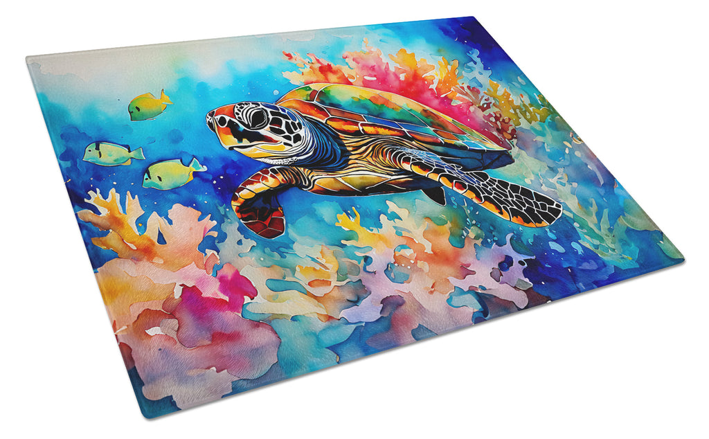 Loggerhead Sea Turtle Glass Cutting Board