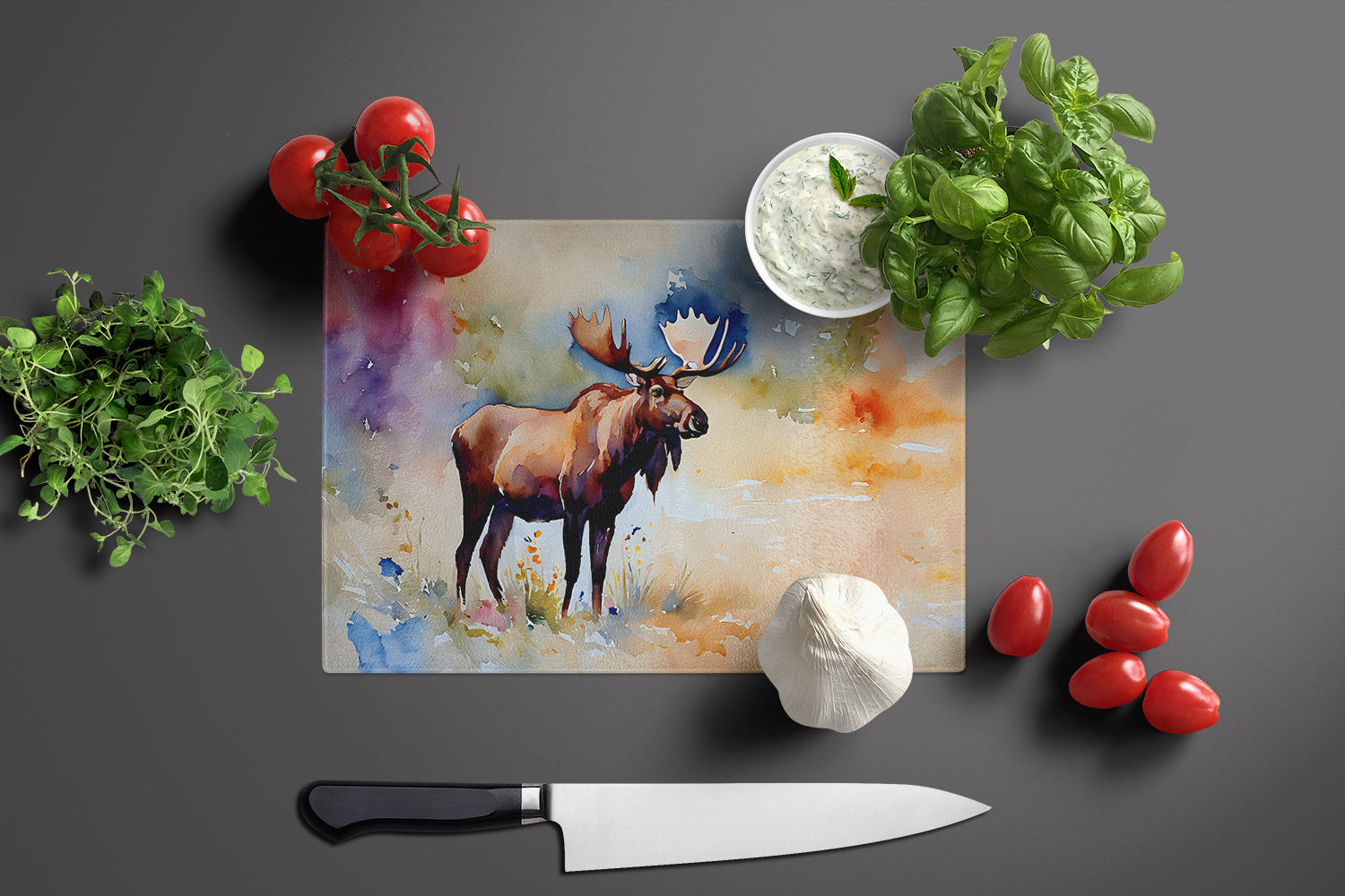 Moose Glass Cutting Board-2
