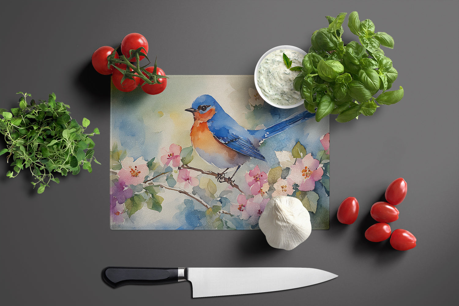 Bluebird Glass Cutting Board-2