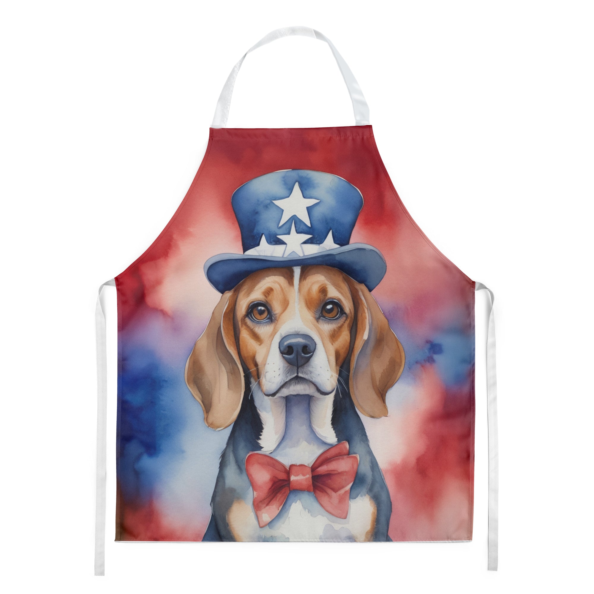 Beagle Patriotic American Apron-0