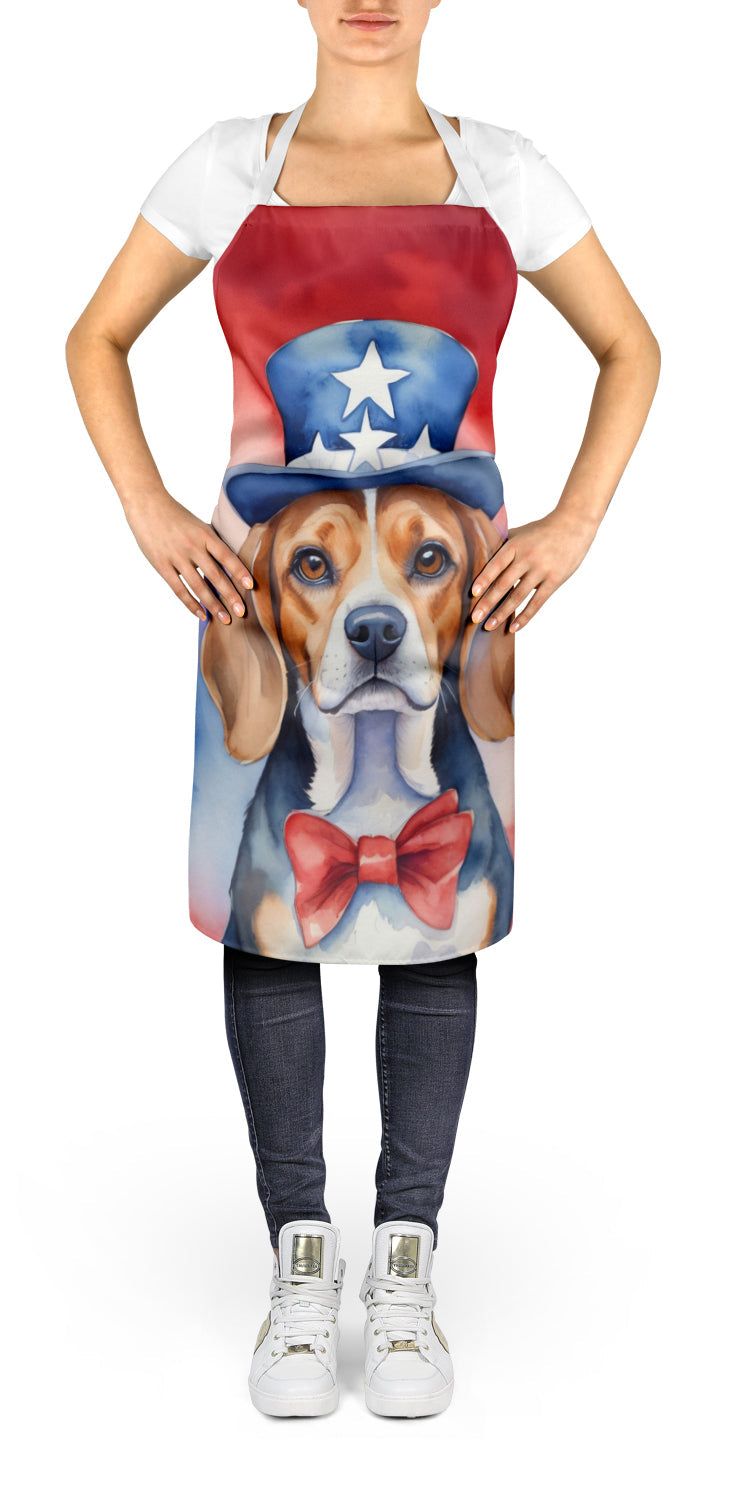 Beagle Patriotic American Apron-1