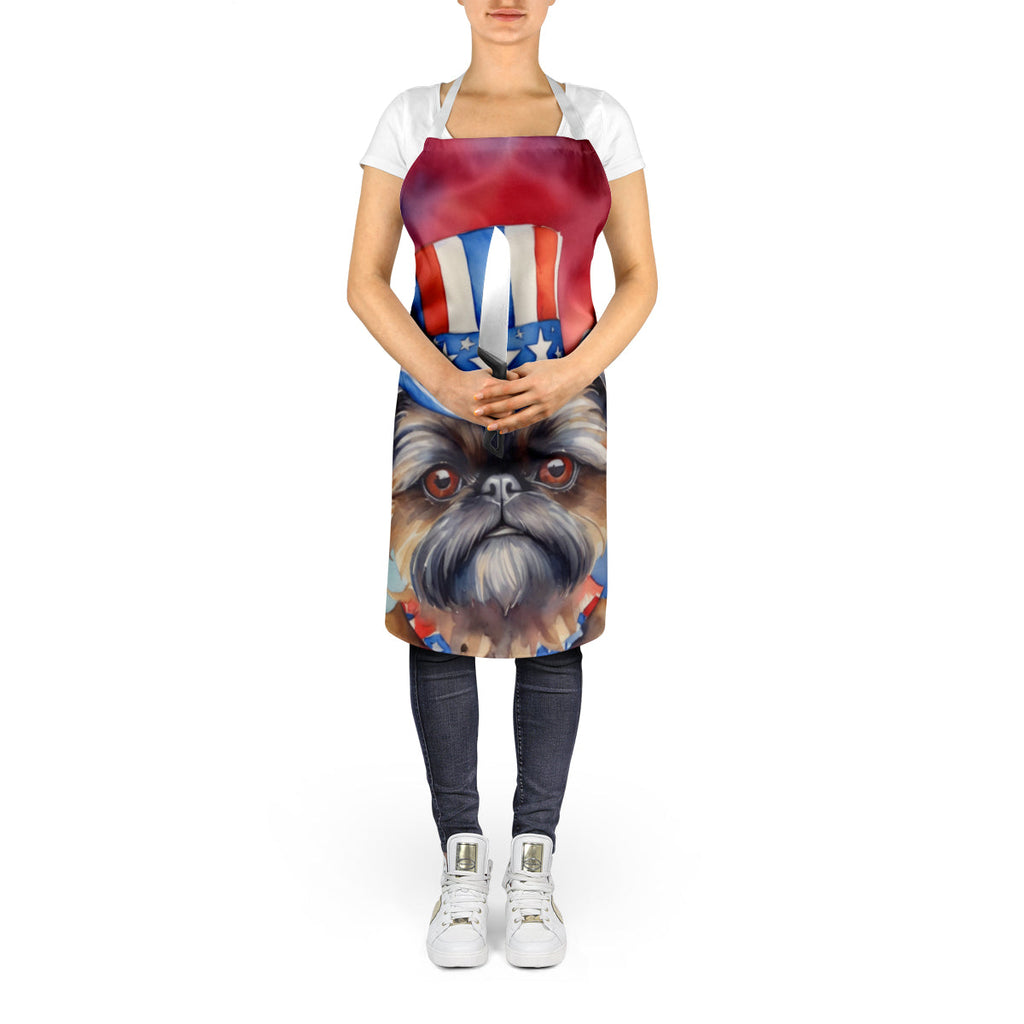 Brussels Griffon Patriotic American Apron-4