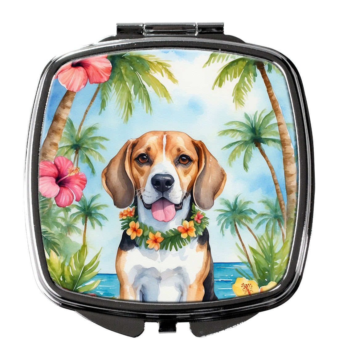 Beagle Luau Compact Mirror-0