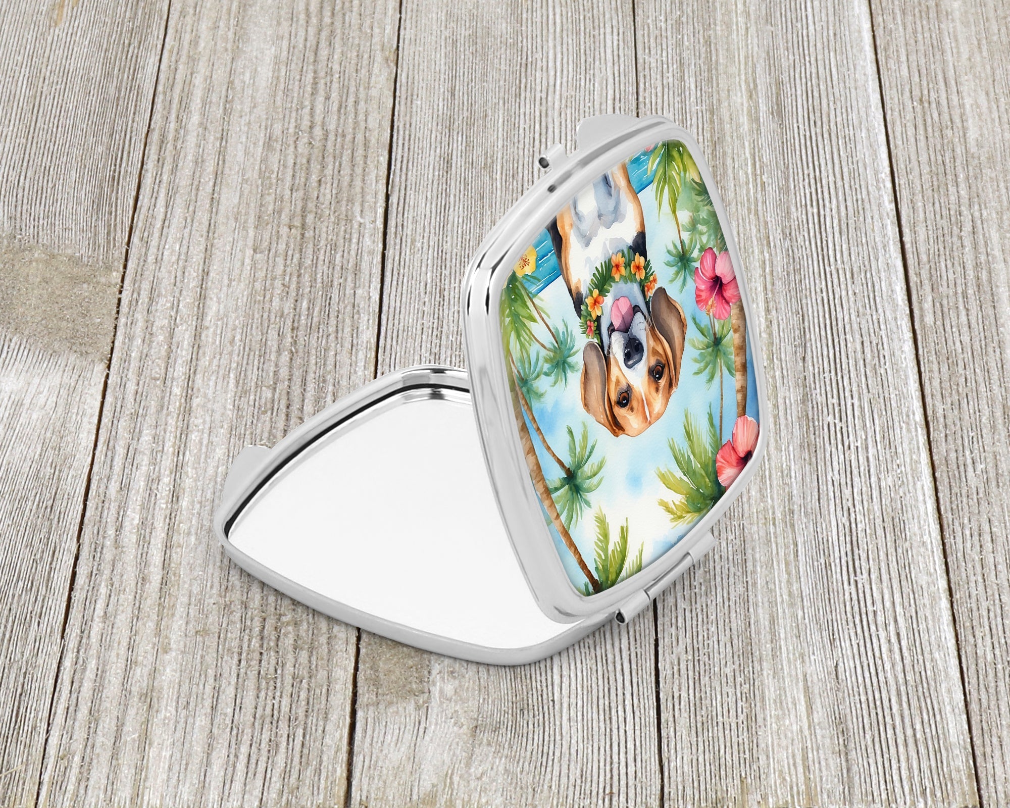Beagle Luau Compact Mirror-1