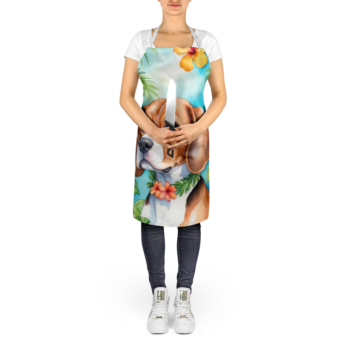 Beagle Luau Apron-4