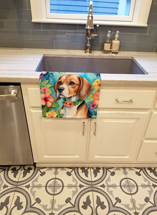 Beagle Luau Kitchen Towel-1