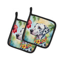 Dalmatian Luau Pair of Pot Holders-0