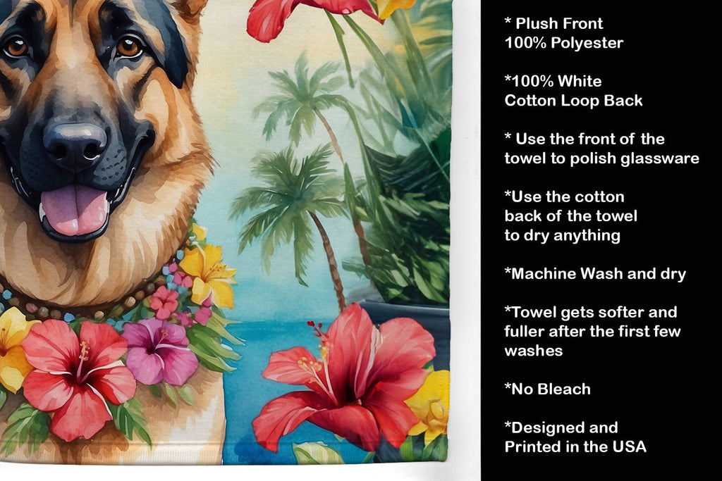 German Shepherd Luau Kitchen Towel