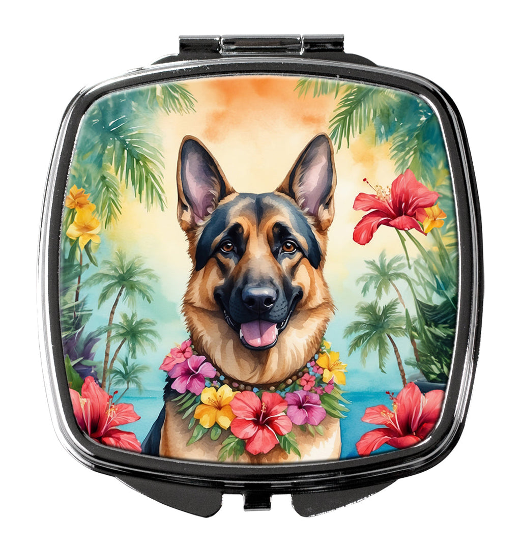German Shepherd Luau Compact Mirror