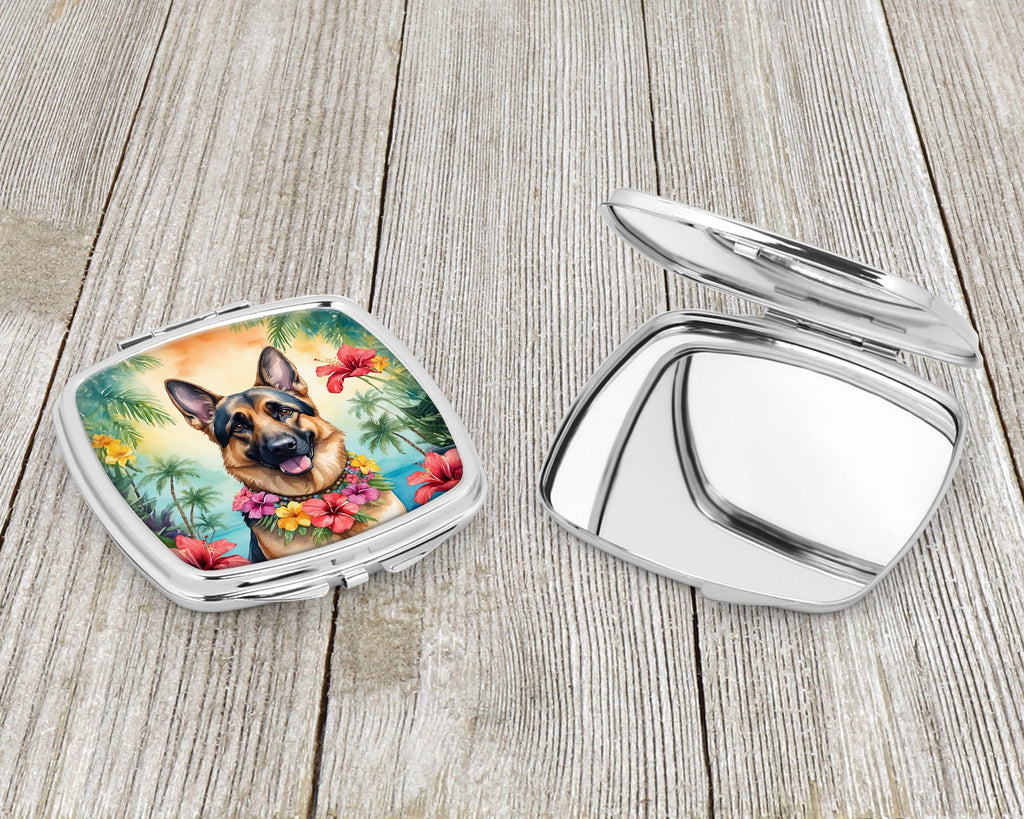 German Shepherd Luau Compact Mirror