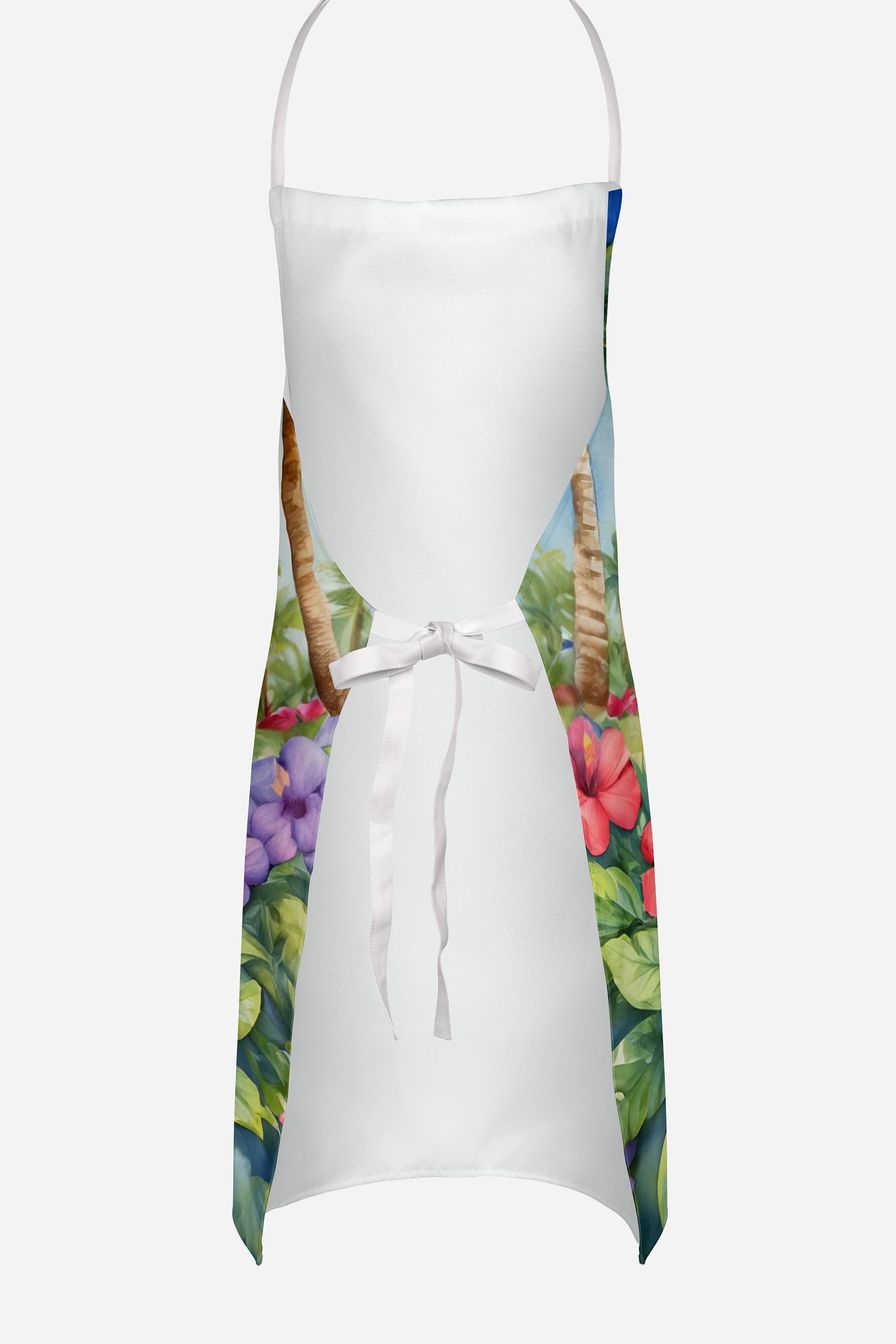Black Labrador Retriever Luau Apron-3
