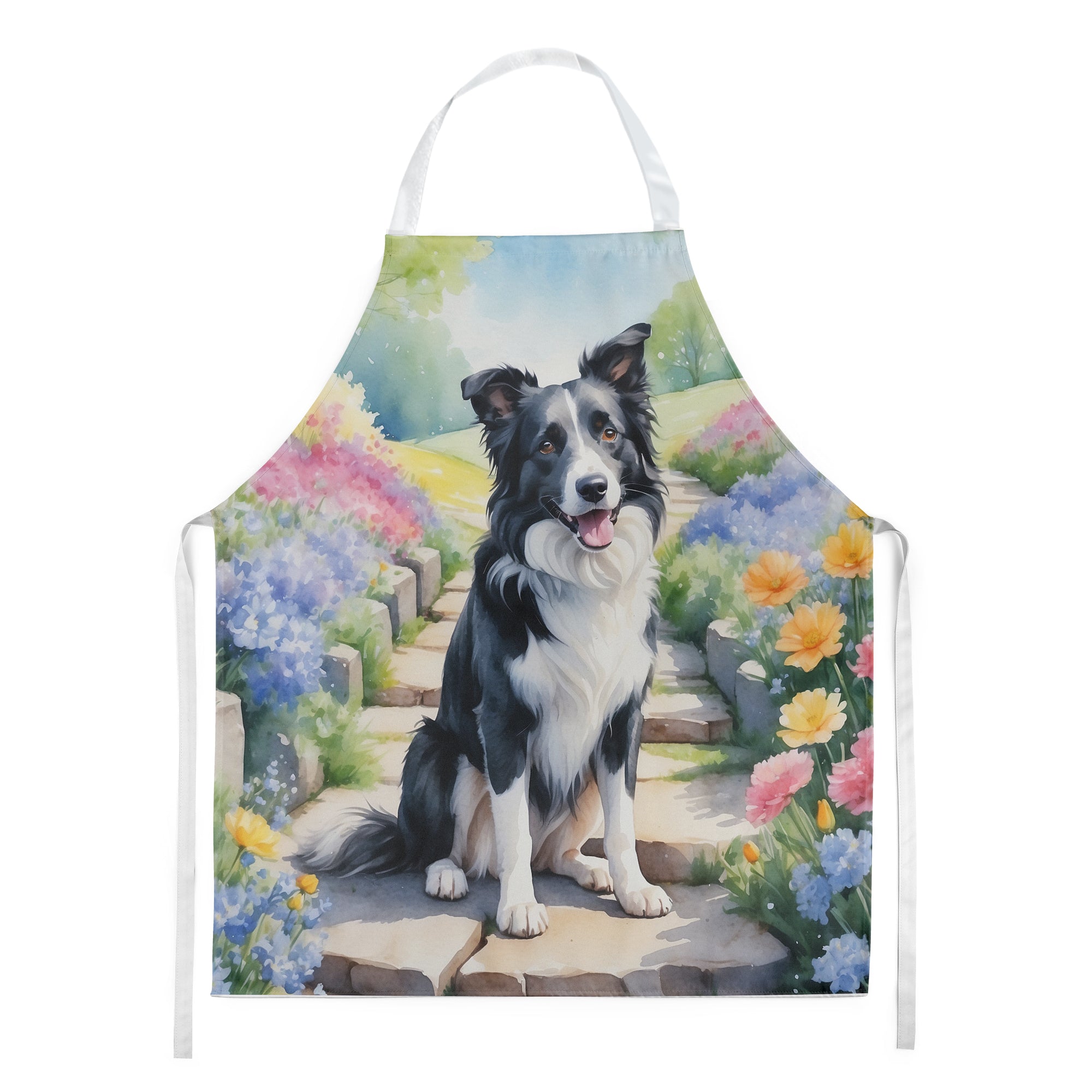 Border Collie Spring Path Apron-0