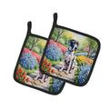 Great Dane Spring Path Pair of Pot Holders-0