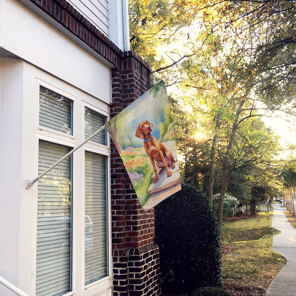 Vizsla Spring Path House Flag-1