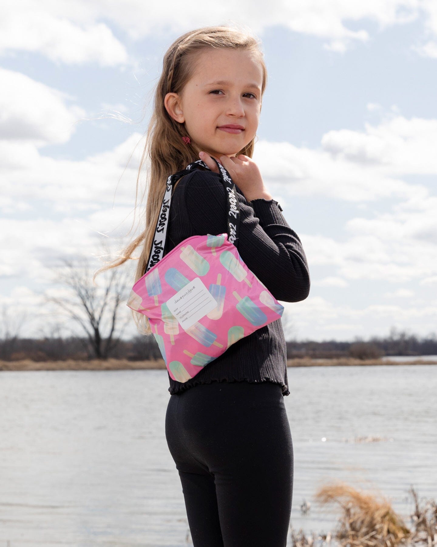 Packable Windbreaker In Polyester Pink Lollipop Print-3