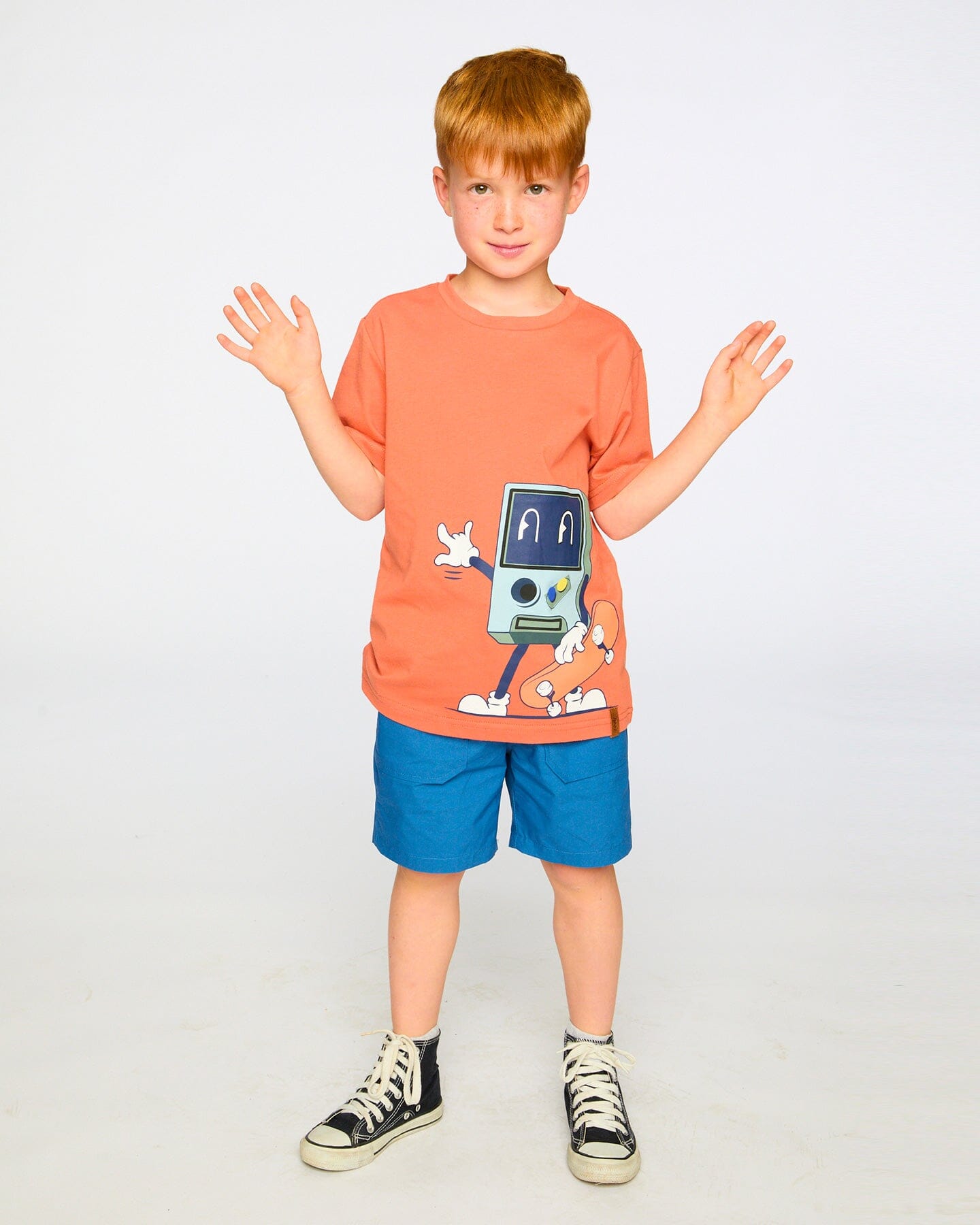 Parachute Shorts With Patch Pockets Dark Blue-2