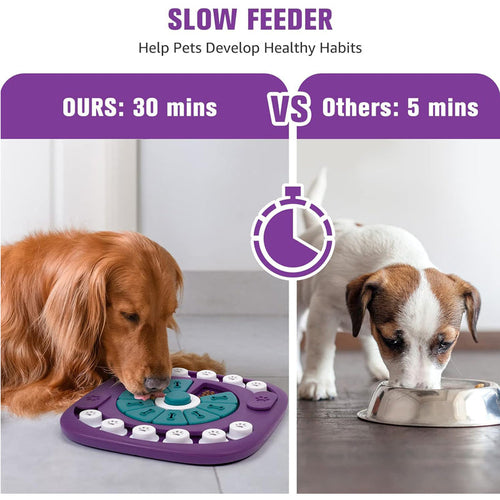 Dog Puzzle Toys, Interactive Treat Puzzle Dog Enrichment Toys For