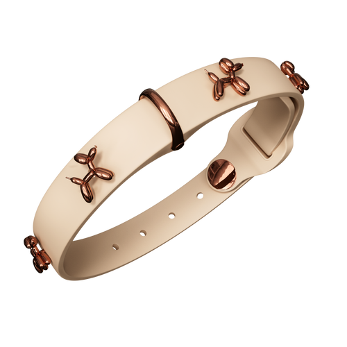 Ballon Beige Dog Collar | Premium Collar | SANDDOG-0
